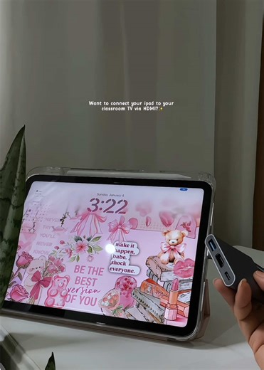 Connect Your iPad to TV with 3-in-1 Adapter