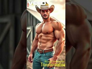Cowboy Strength Unleashed: Muscular Men Train Like Legends Indoors #cowboy #fitness #motivation