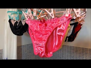 Wash and Dry - Hanging Underwear Clip Rack #17 | Lingerie Underwear Collection | Glossy Satin look 2