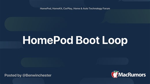 HomePod Boot Loop