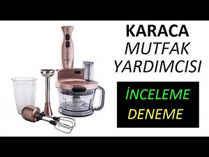 Karaca Rosegold Food Processor Set Introduction, Review, Installation, Use, Test