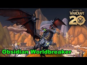 WoW 20th Anniversary - Obsidian Worldbreaker Mount