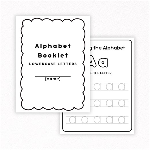 Lowercase Letter Tracing Worksheet | Alphabet Learning Letters A-Z (digital Download) - Etsy UK