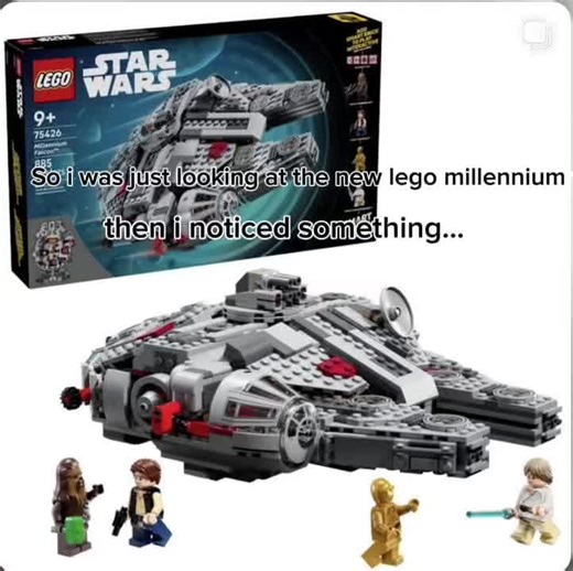 Lego star wars millennium falcon chewbacca #starwars #lego #Legotok #starwarsfan #legostarwars