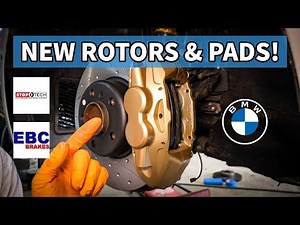 How to Replace BMW Brakes // StopTech Rotors & EBC Pads!