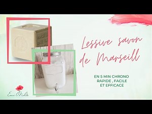 Recette LESSIVE maison simple et rapide au savon de MARSEILLE en - de 5 min ! DIY🌱