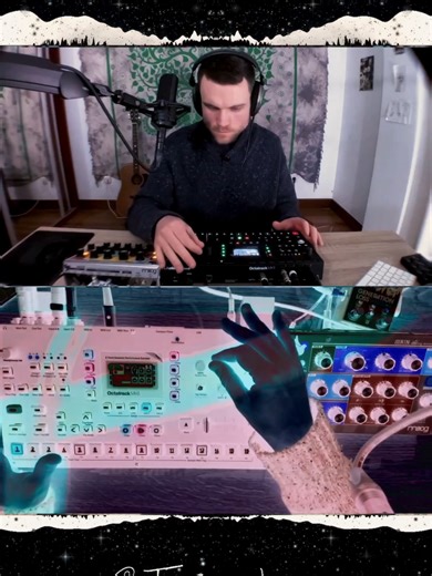 oh hell yes this is me creating music on my YT livestream, come along and hang, I stream there every Thursday on the Tapepusher channel. #burialdrums
