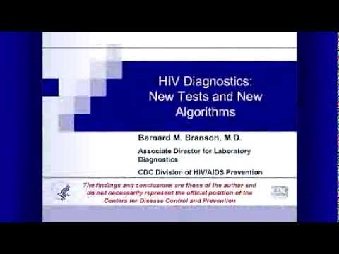 HIV Diagnostics: New Tests and New Algorithms