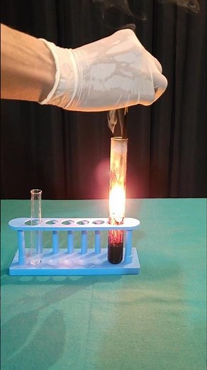 Oxygen Gas Production #experiment #chemistry