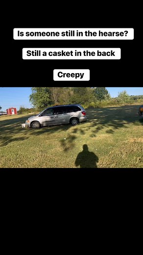 Abandoned hearse with casket in back | Derrick Moore