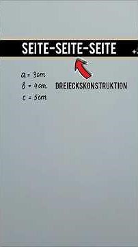 Triangle Construction SSS - Explanation 🤓 #math #triangle #construct #construction #sss #draw