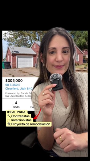 Oportunidad de inversión por $305,000 en Clearfield Utah. ¿Preguntas? 📲 801-410-9322 #greenscreen #realtor #invest #fyp #fypシ