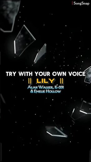 TRY WITH YOUR OWN VOICE 🌸 LILY SONG LYRICS #lily #song #lyrics #ownvoice #fyp