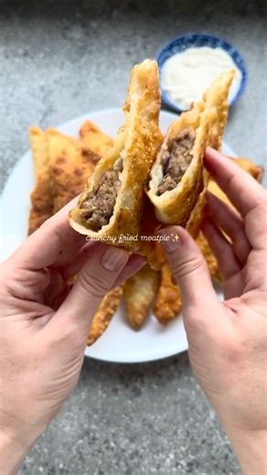 only 3 ingredients crunchy fried meatpie🤫🤫