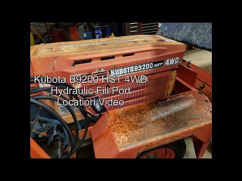 Kubota Hydraulic Fluid Fill Point