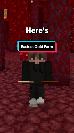How to make the easiest gold farm in Minecraft #minecraft #fypシ #minecrafter #minecrafttiktok #mctiktok