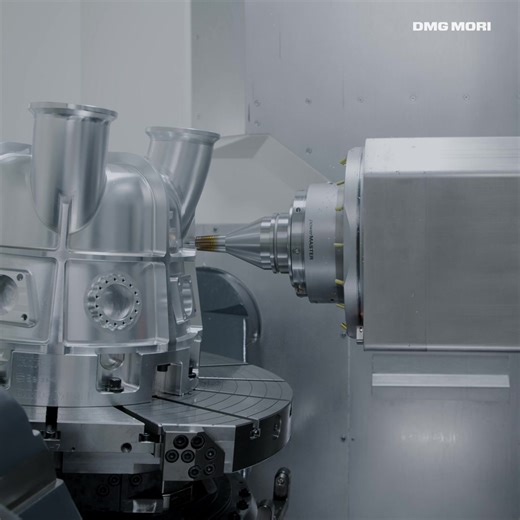 40K views · 441 reactions | ⚙️ High-performance machining in action: The Mill-Turn casing demo highlights the DMC 85 H monoBLOCK’s ability to handle complex operations in one setup. 22 tools complete milling, turning, drilling, and even eccentric and interpolation turning in around 26 hours. All powered by the 12,000 rpm powerMASTER spindle. ️ #dmgmori #dmgmorinews #DMC85H #MillTurn #CNCmachines #PrecisionEngineering | DMG MORI | Facebook