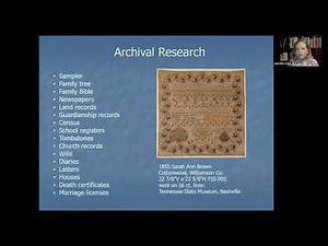 TN 101, Arts and Crafts Session 4: Tennessee Samplers: Female Education and Domestic Arts, 1800–1900