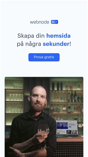 Skapa din hemsida på några sekunder! | Webnode