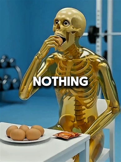 Eat 5 eggs daily for 30 days 😱#animation #egg #protein #challange #learnonTikTok