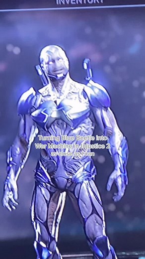 Transforming Blue Beetle into War Machine in Injustice 2