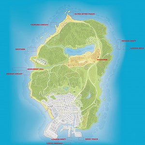 GTA5に筑波サーキットや首都高など11種類のマップが陸続きで追加されるMOD「Race Map Pack」を試してみた！全てのコースの動画と導入方法の解説 - GEEK894.com