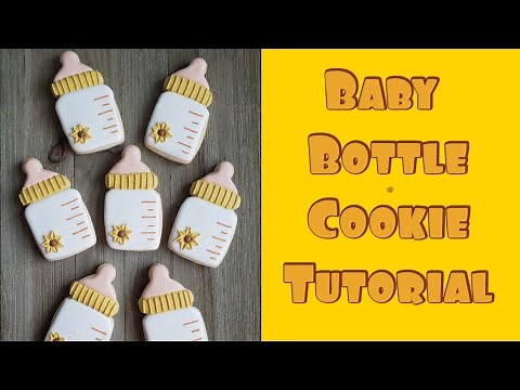 Baby Bottle Cookie Tutorial/Easy Baby shower cookies