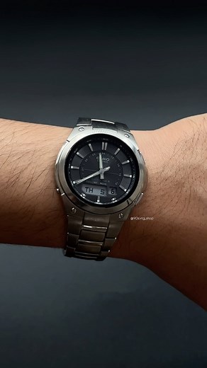 ✧VINTAGE SECONDHAND✧ on Instagram: "CASIO LINEAGE • LCW-M150T ⛓️TITANIUM⛓️ #casio #casiolineage #casiowaveceptor #casiowatch #casiovintage"