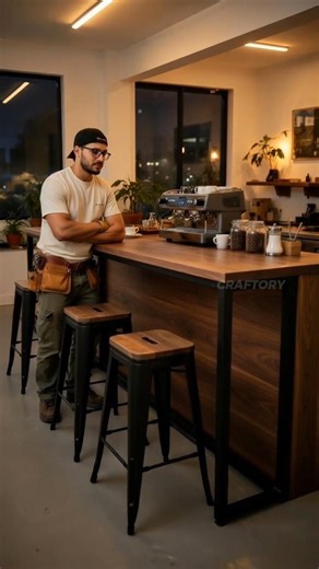 Cafe Counter Bar Build in Timelapse