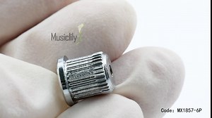 Musiclily Pro Big Lip Style Guitar String Ferrules String Through Body for Telecaster/Hardtail Strat Style Electric Guitar, Gold (Set of 6)