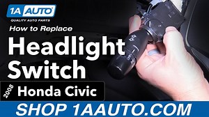 How to Replace Headlight Switch 2005-11 Honda Civic