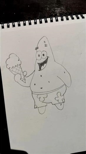 How to Draw a Patrick Star easily! ⭐#shorts #drawing #Patrick's tar# viral#art