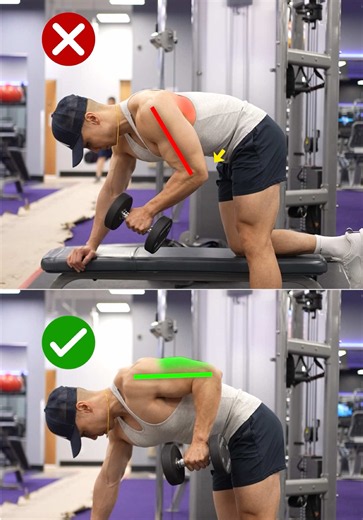 You’re Doing Triceps Extensions WRONG! Overhead Dumbbell Extension ❌ Mistake: Flaring your elbows out ✅ Fix: Keep your elbows tucked in and pointed forward Triceps Kickback ❌ Mistake: Letting your elbows drop as you lower the dumbbell ✅ Fix: Keep your upper arms and elbows fixed in place Triceps Pushdown ❌ Mistake: Letting your elbows drift forward ✅ Fix: Keep your upper arms pinned by your sides and move only at the elbows Size & Shred Training program 👉🏻 deltabolic.com