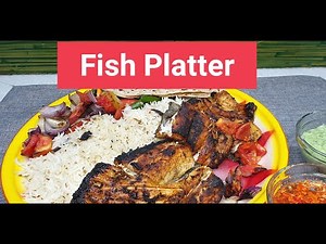 Fish Platter | Fish with rice and Chapati | recipe by Food Maniac |