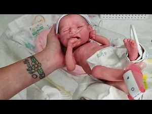 Come visit with my silicone micro preemie baby & NICU set up