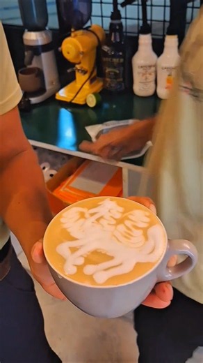 Horse Latte Art Tutorial | Step-by-Step Barista Guide ☕🐎#horse #latteart #itsjitu