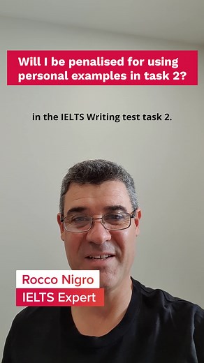 Wondering if you'll be penalised for using personal examples in Task 2? Play the video to find out! | IELTS IDP Education