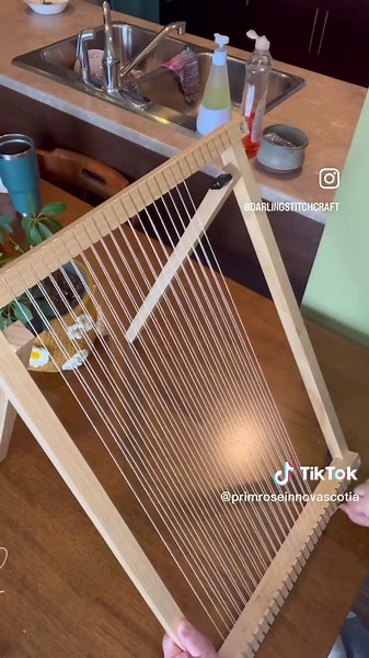 Warping a New Easel Loom for Fiber Art Projects