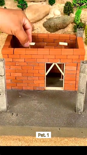 Mini House Foundation Making in Sand | Amazing Mini Construction 😱