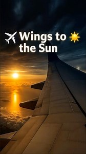 Above the Clouds ☁️ | Jet to the Golden Horizon ✈️”#shorts