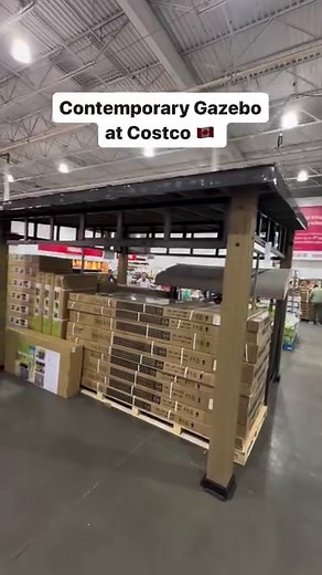 9.6K views | Contemporary Gazebo at Costco  12 x 14 with an aluminum roof 朗 it’s so beautiful and an ideal space for dining, entertaining, or adding a stunning center piece to your yard  #Costco #CostcoFindsCa #costcocanada #canada #CostcoBuys#costcodeals#costcowholesale#costcofindscanada #gazebo #metalgazebo #aluminumgazebo | costcofindsca | Facebook