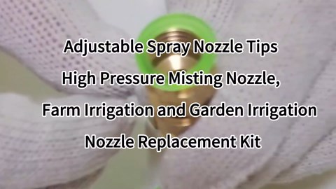 2Pcs High Pressure Misting Nozzle,Adjustable Spray Nozzle Tips for Backpack Sprayers,Farm Irrigation and Garden Irrigation Nozzle Replacement Kit