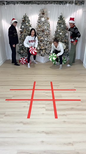 Christmas Tic Tac Toe Race! 🎄 #challenge #foryou #inspiration #game #fun #life #workout #truth #instagood #newyork #party #miami #dance #viral #fitness #fyp #christmas #music #health #travel #explore #gym #usa #fit #love #top | Xinner-reels