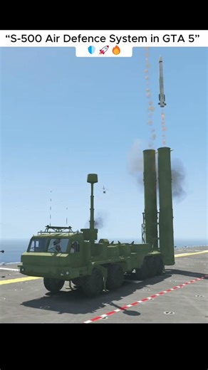 S-500 Air Defence System in Grand Theft Auto V 😱🛡️🚀 | No Jet Can Escape #Shorts
