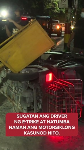 SOTD: E-trike sinalpok ng kotseng nag-counterflow