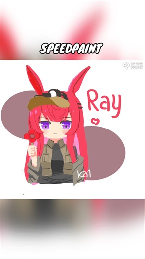 Ray from arknights (SpeedPaint)#arknights #art #speedpaint #clipstudiopaint #fanart #shorts