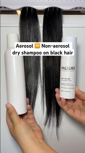 Aerosol 🆚 Non-aerosol dry shampoo on black hair | Pallure Day Saver Dry Shampoo Mist