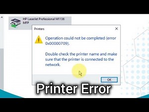 Share Printer Problem | 0x00000709 error code ❌ Showing Resolved