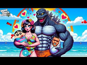 Franklin Upgrading to DINO GODZILLA in GTA 5