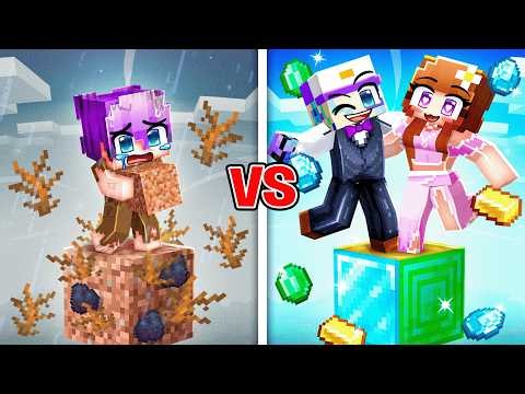 POOR to RICH Block Battle in Minecraft!
